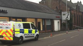 Taped off