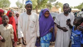 Une fille de Dapchi libérée le 21 mars dernier.