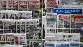 Newspaper stand