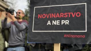 Protest novinara u Hrvatskoj