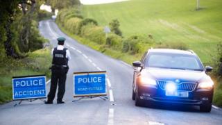 The scene of the crash at Coily Hill Road near Killyleagh