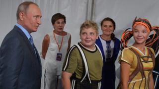 Путин и дети