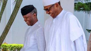 Ọjọgbọn Yemi Osinbajo ati Muhammadu Buhari
