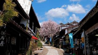 日本、马笼宿(Magome)、城镇、历史、建筑(图片来源:JTB MEDIA CREATION, Inc./Alamy)