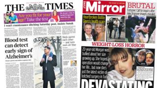 The Times and Daily Mirror