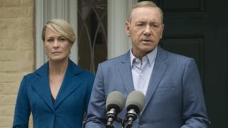   Robin Wright and Kevin Spacey in House of Cards 