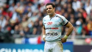 Dan Carter lors de la finale de la Coupe d'Europe de rugby, à Lyon, en mai 2016
