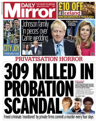 Daily Mirror Monday