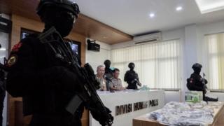 Kepala Divisi Humas Polri Irjen Pol Setyo Wasisto di Mabes Polri, Minggu pagi.