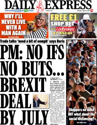 Daily Express 16 June