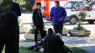 Gun attack in Crimea