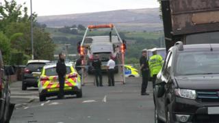 The scene of the crash