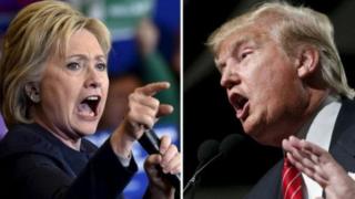 Hillary Clinton iyo Donald Trump