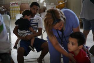 Afectados por el huracán María en Puerto Rico.