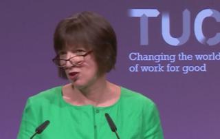 Screen grab Frances O'Grady