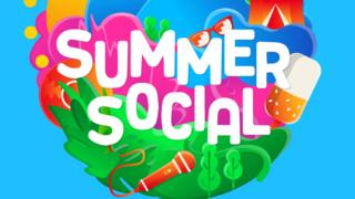 Summer social on image