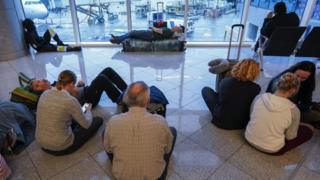 Passengers at Hartsfield-Jackson airport