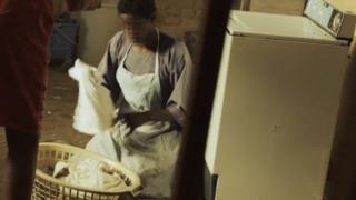 Woman with washing