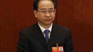 Ling Jihua, aide to former Chinese President Hu Jintao, pictured in the Great Hall of the People in Beijing