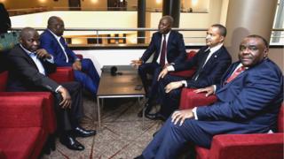 Uvuye i bubamfu uja i buryo: Vital Kamerhe, Felix Tshisekedi, Adolphe Muzito, Moise Katumbi na Jean-Pierre Bemba