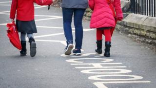 Children outside school