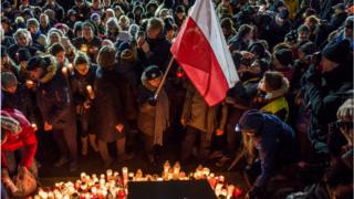 Вшанування пам'яті мера Гданська
