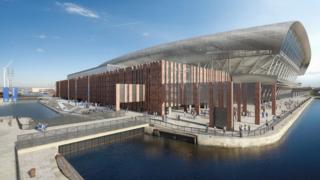 Artist impression of Bramley-Moore Dock