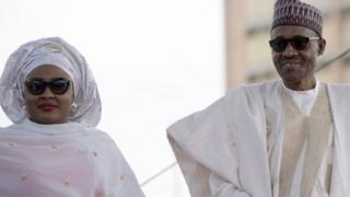 Mkewe rais Buhari na mumewe