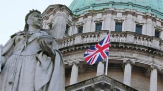 Flag at Belfast City Hall
