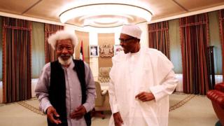 Wole Soyinka pelu Aare buhari