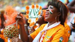 Supporteurs de l'équipe nationale de Côte d'Ivoire