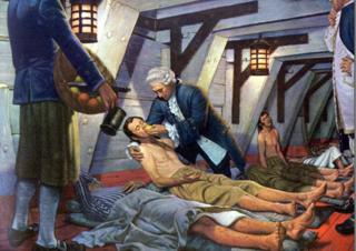 James Lind en una recreación