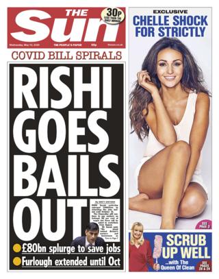 Sun front page