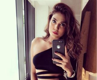 Zara Abid poses for a selfie postes to her Instagram
