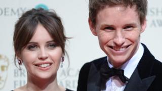 Felicity Jones and Eddie Redmayne