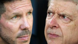 Diego Simeone and Arsene Wenger