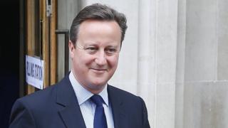 David Cameron voting in EU referendum