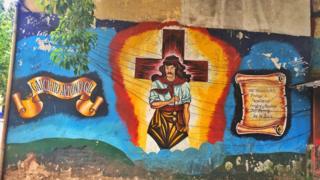La Boca'da bir duvar