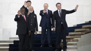 Líderes de Brasil, Rússia, Índia, China e África do Sul na 11ª Cúpula dos Brics