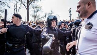 Полиция на митинге 5 мая