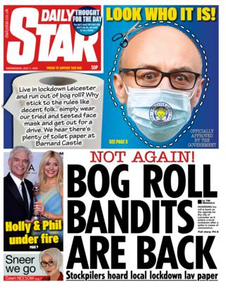 Daily Star front page 01.07.20