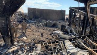 Одна из подвергшихся обстрелу американских баз в Ираке