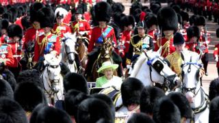 The Queen attends the annual Trooping the Colour parade in London