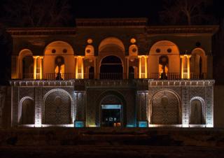 Bagh-e Shazdeh (Taman Pangeran) di dekat Kerman, Iran.