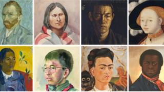 Un mosaíco de retratos