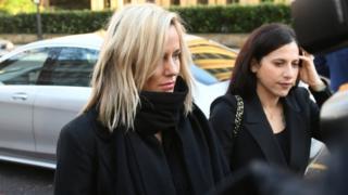 TV presenter Caroline Flack arrives at Highbury Corner Magistrates' Court