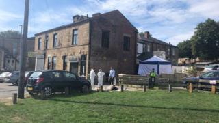 Officers at the scene