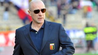 Davide Ballardini, entraineur de Genoa en 2011 lors d'un match de championnat.