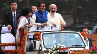 नरेंद्र मोदी और शिंज़ो आबे
