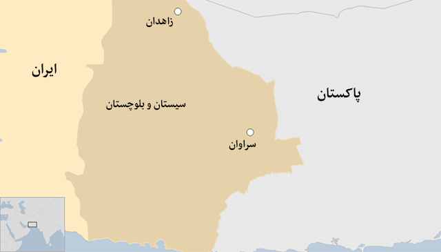 نقشه سراوان